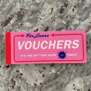 For Lovers Vouchers - Pink and Red